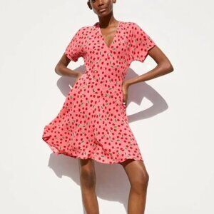 ZARA Cherry Print Dress